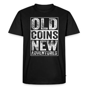 Numismatics Coin Roman Collection - Men's Premium Organic T-Shirt - black - Front - Nico (187cm)