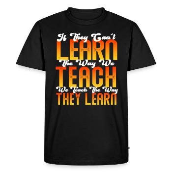 Autism Awareness SPED Teacher Learn - Men's Premium Organic T-Shirt - black - Front - Nico (187cm)