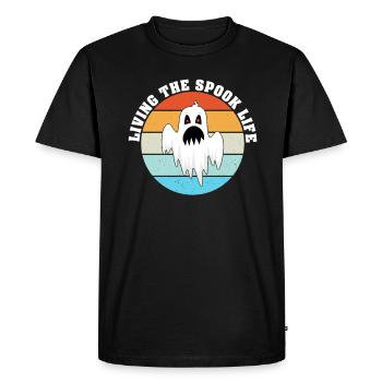 Living The Spook Life Ghost Bait - Men's Premium Organic T-Shirt - black - Front - Nico (187cm)