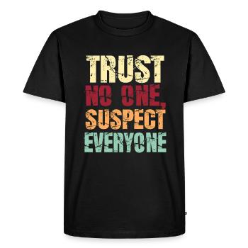 Murder Mystery Dinner Fun Night - Men's Premium Organic T-Shirt - black - Front - Nico (187cm)