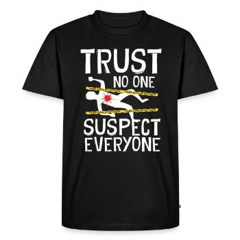 Murder Mystery Dinner Fun Night - Men's Premium Organic T-Shirt - black - Front - Nico (187cm)