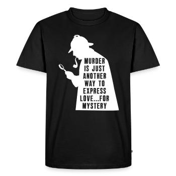 Murder Mystery Dinner Fun Night - Men's Premium Organic T-Shirt - black - Front - Nico (187cm)