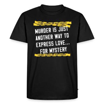 Murder Mystery Dinner Fun Night - Men's Premium Organic T-Shirt - black - Front - Nico (187cm)