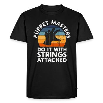 Marionnettes Marionnettiste Marionnettes Marionnettes - T-shirt Premium bio Homme - noir - Devant - Nico (187cm)