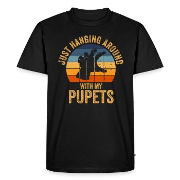 Marionnettes Marionnettiste Marionnettes Marionnettes - T-shirt Premium bio Homme - noir - Devant - Nico (187cm)
