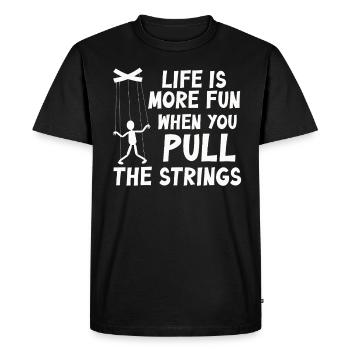 Marionnettes Marionnettiste Marionnettes Marionnettes - T-shirt Premium bio Homme - noir - Devant - Nico (187cm)
