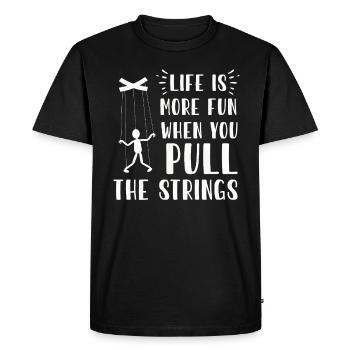 Marionnettes Marionnettiste Marionnettes Marionnettes - T-shirt Premium bio Homme - noir - Devant - Nico (187cm)