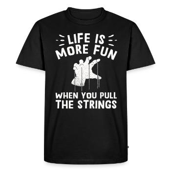 Marionnettes Marionnettiste Marionnettes Marionnettes - T-shirt Premium bio Homme - noir - Devant - Nico (187cm)