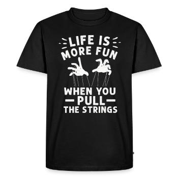 Marionnettes Marionnettiste Marionnettes Marionnettes - T-shirt Premium bio Homme - noir - Devant - Nico (187cm)