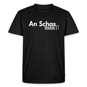 I don't have to speak anything dialect Austria Bavaria - Men's Premium Organic T-Shirt - black - Front - Nico (187cm)