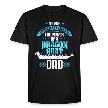 Dragon Boat Papa & Dragonboat Racing - T-shirt Premium bio Homme - noir - Devant - Nico (187cm)