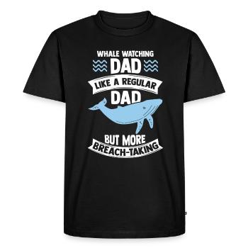 Observation des baleines baleines à bosse mammifères marins - T-shirt Premium bio Homme - noir - Devant - Nico (187cm)