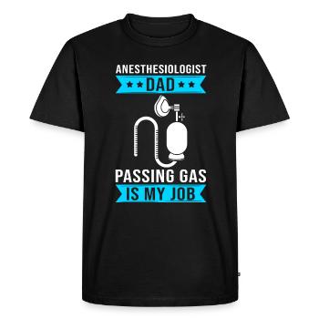 Anesthesia Papa Anesthesia Anesthesiologist - Men's Premium Organic T-Shirt - black - Front - Nico (187cm)