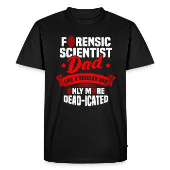 Forensic Scientist Papa Forensic Laboratory - Men's Premium Organic T-Shirt - black - Front - Nico (187cm)