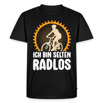 Rarement vélo sans roues vélo de montagne vélo de route vélo - T-shirt Premium bio Homme - noir - Devant - Nico (187cm)