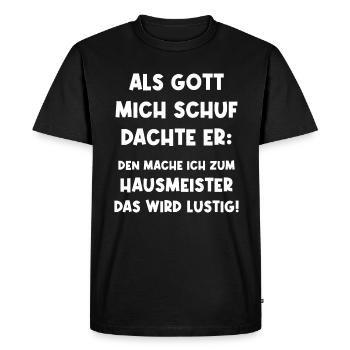 Caretaker Facility Manager - Men's Premium Organic T-Shirt - black - Front - Nico (187cm)