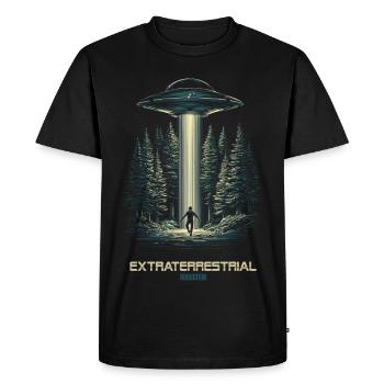 Extraterrestre - T-shirt Premium bio Homme - noir - Devant - Nico (187cm)