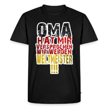  Allemagne T-shirt - T-shirt Premium bio Homme - noir - Devant - Nico (187cm)