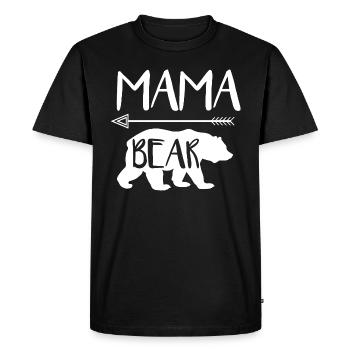 Mama Bear - Men's Premium Organic T-Shirt - black - Front - Nico (187cm)