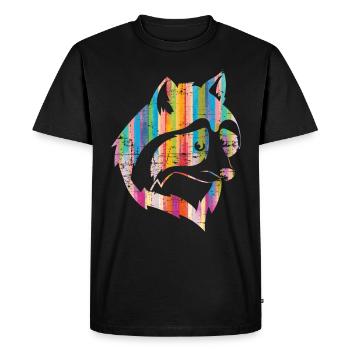 Ratons laveurs cadeau raton laveur - T-shirt Premium bio Homme - noir - Devant - Nico (187cm)