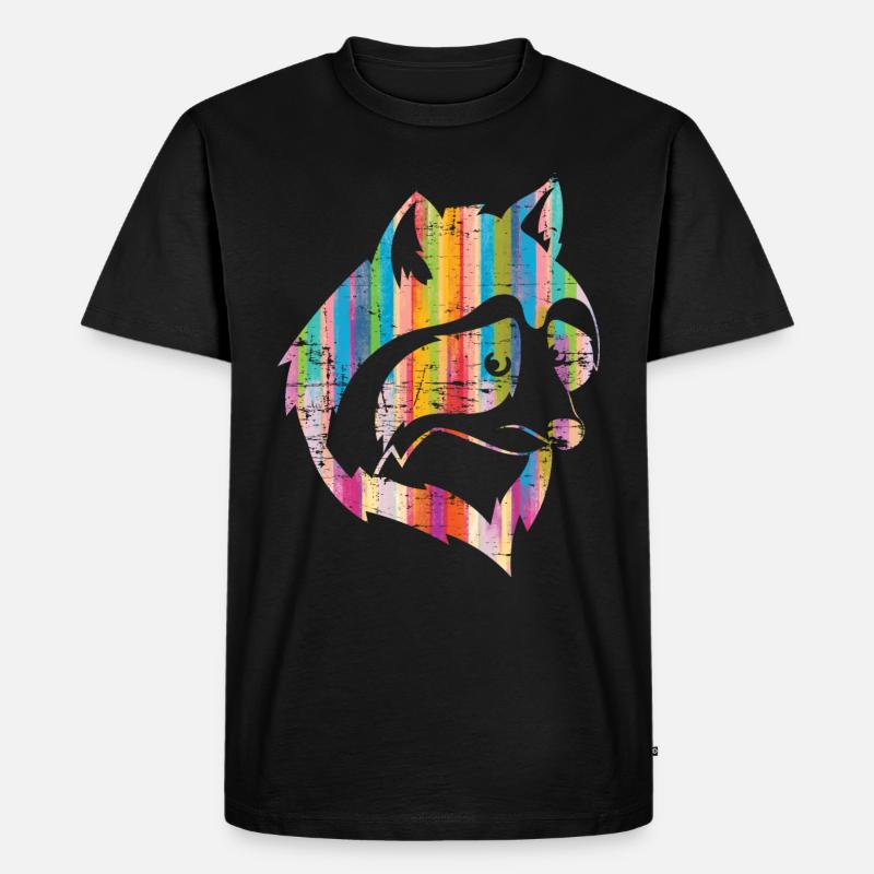 Waschbären Geschenk Waschbär - Männer Premium Bio T-Shirt - Schwarz