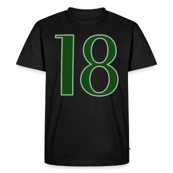 18 Birthday Congratulations - Men's Premium Organic T-Shirt - black - Front - Nico (187cm)