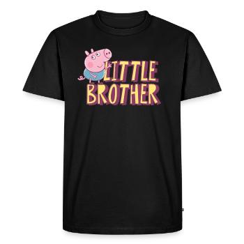 Peppa Pig Petit Frère George Pig - T-shirt Premium bio Homme - noir - Devant - Nico (187cm)