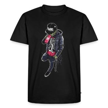 Zombie Swag - Men's Premium Organic T-Shirt - black - Front - Nico (187cm)