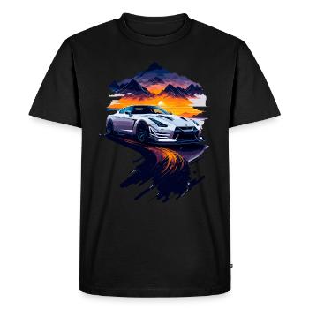 Voiture de sport - T-shirt Premium bio Homme - noir - Devant - Nico (187cm)