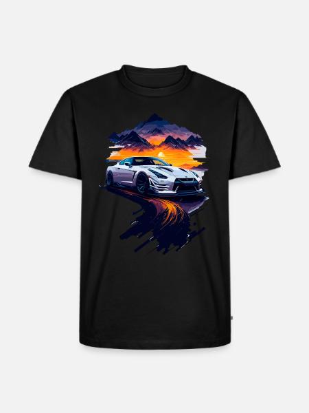 Sportsvogn - Herre Premium økologisk T-shirt - sort