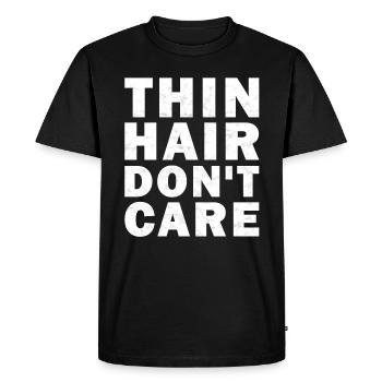 Cheveux chauve calvitie perte de cheveux cheveux clairs glatz - T-shirt Premium bio Homme - noir - Devant - Nico (187cm)