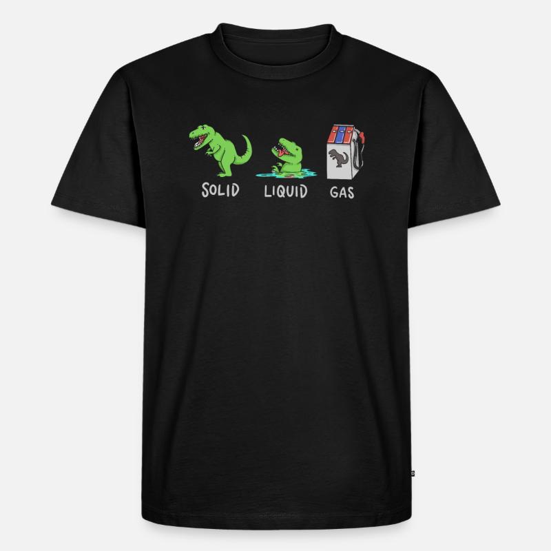 Dinosaur Geology Physics Chemistry Evolution - Men's Premium Organic T-Shirt - black