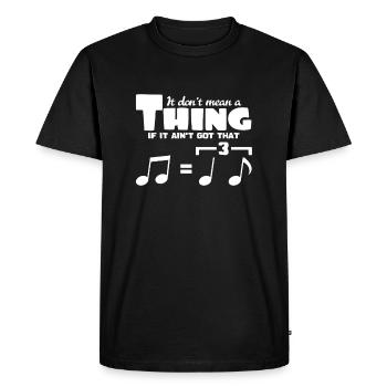 jazz - T-shirt Premium bio Homme - noir - Devant - Nico (187cm)