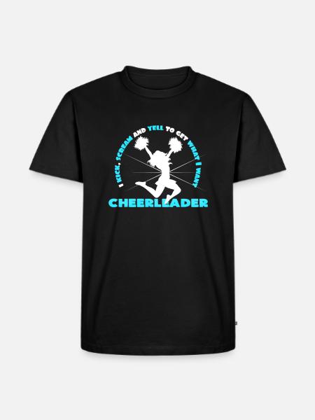 Cheerleader - Männer Premium Bio T-Shirt - Schwarz