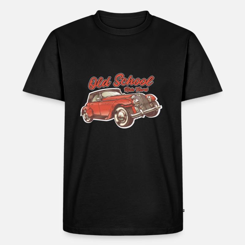 Oldtimer - Männer Premium Bio T-Shirt - Schwarz