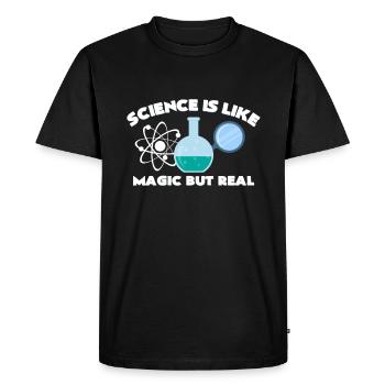 Chimie - T-shirt Premium bio Homme - noir - Devant - Nico (187cm)