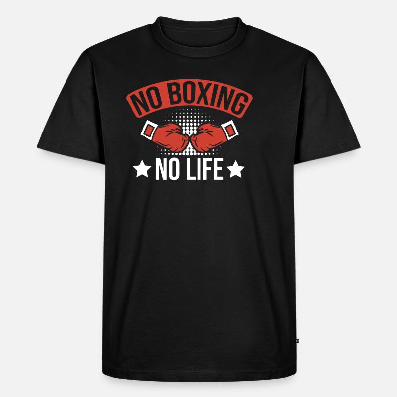 Boxing Life - Männer Premium Bio T-Shirt - Schwarz