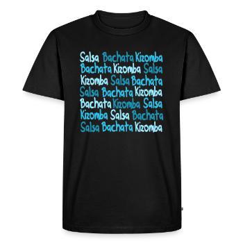 Salsa Bachata Kizomba Shirt blue - Mambo New York - Men's Premium Organic T-Shirt - black - Front - Nico (187cm)