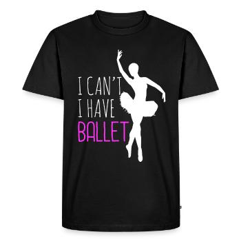 Elegant ballet dancer with graceful movements - Men's Premium Organic T-Shirt - black - Front - Nico (187cm)