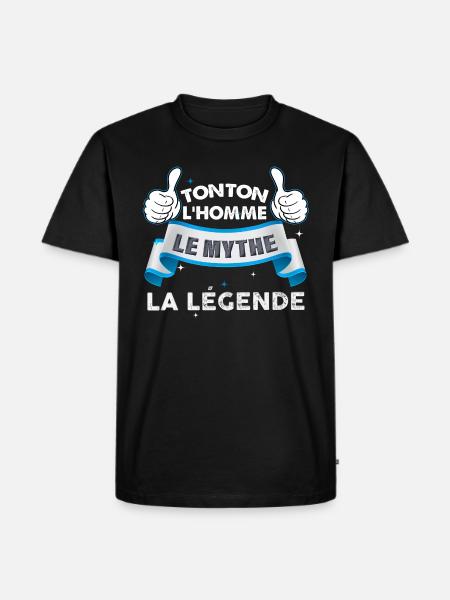 Tonton Extra La Légende - T-shirt Premium bio Homme - noir