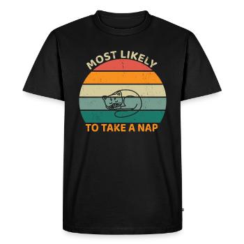 très probablement une copie de l’enfer - T-shirt Premium bio Homme - noir - Devant - Nico (187cm)