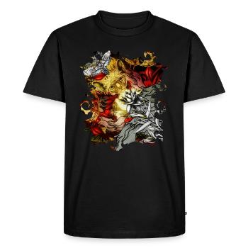 Fourth Mix - Men's Premium Organic T-Shirt - black - Front - Nico (187cm)