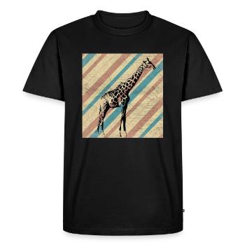 Safari - T-shirt Premium bio Homme - noir - Devant - Nico (187cm)