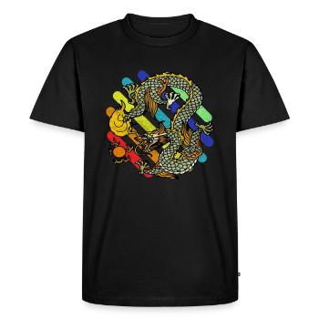 mythical creatures - Men's Premium Organic T-Shirt - black - Front - Nico (187cm)