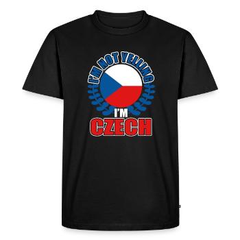République tchèque - T-shirt Premium bio Homme - noir - Devant - Nico (187cm)