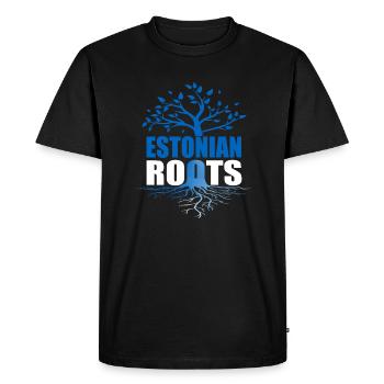 Estonie - T-shirt Premium bio Homme - noir - Devant - Nico (187cm)