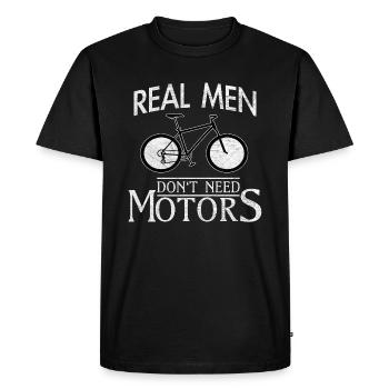 Vélo vélo cyclisme randonnée à vélo - T-shirt Premium bio Homme - noir - Devant - Nico (187cm)