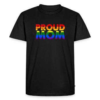 Chemise de fierté gaie parent fière de mère LGBT - T-shirt Premium bio Homme - noir - Devant - Nico (187cm)