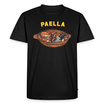 Paella - Men's Premium Organic T-Shirt - black - Front - Nico (187cm)