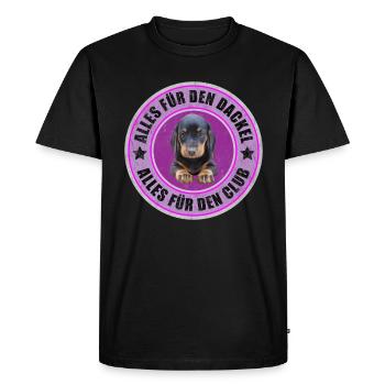 Dachshund - Dachshund - All for the Dachshund - Men's Premium Organic T-Shirt - black - Front - Nico (187cm)